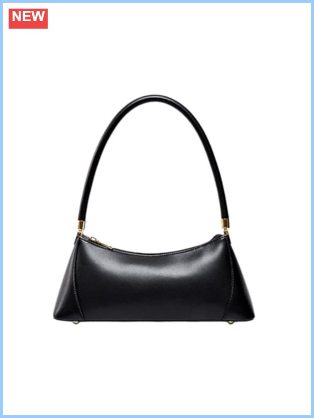 PU Leather Shoulder Bag Multi-Pocket Zipper Purse